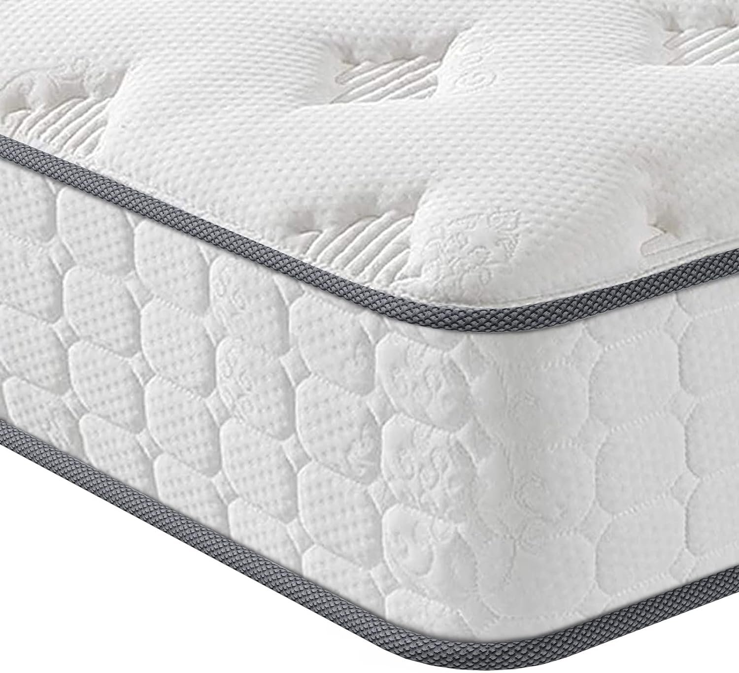 Vesgantti Full Size Mattress, 10 Inch Innerspring Multilayer Hybrid Full Mattress, Ergonomic Design with Breathable Foam and Pocket Spring Mattress Full Size, Tight Top Series Medium Firm Feel