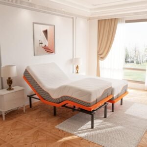 Adjustable Bed Frame Split King + Luxury Cool Gel Memory Foam Hybrid 12″ Mattress Review