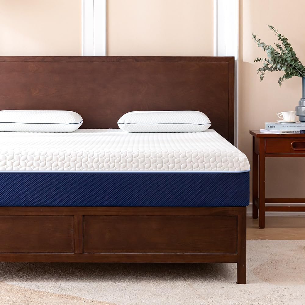 Cooling Gel Memory Foam Mattress Made in USA,Hybrid Mattress with Breathable Cover,Bed in a Box,Pressure Relieving,CertiPUR-US Certified (6 Inch, Full)
