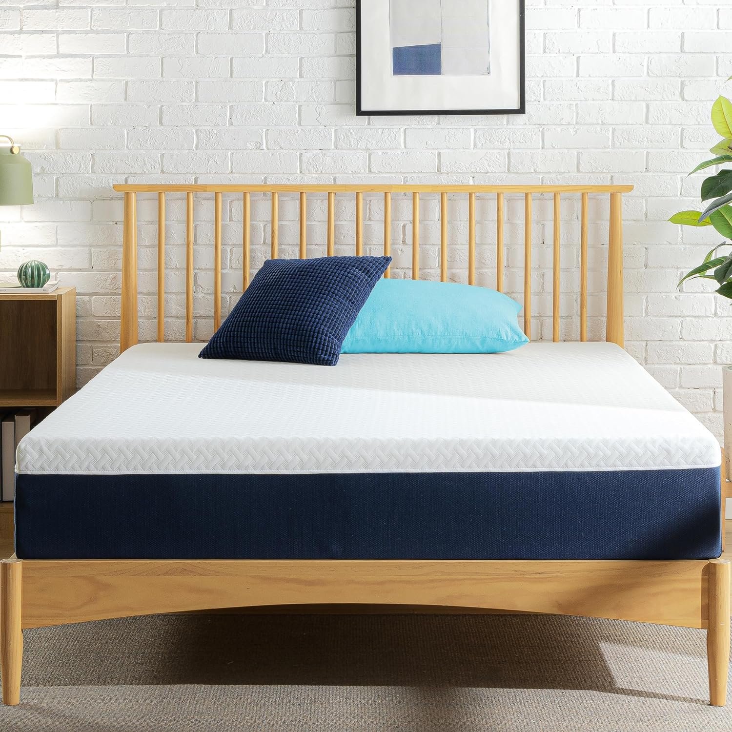 ZINUS 10 Inch Cooling Comfort Hybrid Mattress [New Version], Full, Fiberglass free, Medium Firm Feel, Motion Isolation, Certified Safe Foams & Fabric, Mattress in A Box