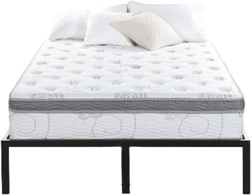 Olee Sleep Full Mattress, 13 Inch Hybrid Mattress, Gel Infused Memory Foam, Pocket Spring for Support and Pressure Relief, CertiPUR-US Certified, Bed-in-a-Box, Firm, Full Size