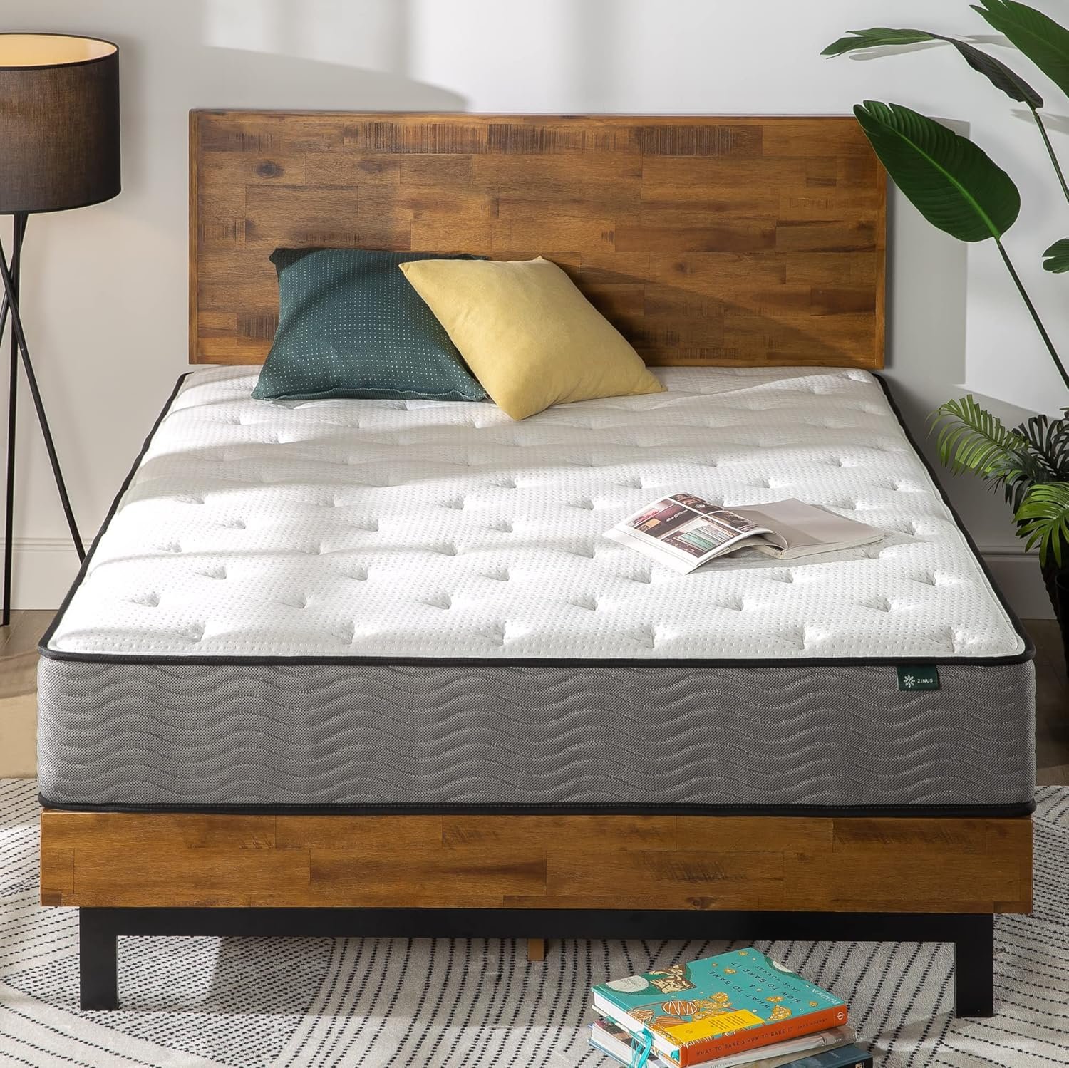ZINUS 10 Inch Support Plus Pocket Spring Hybrid Mattress, Full, Strong Coils for Durable Support, Pocket Innersprings for Motion Isolation, Mattress in A Box