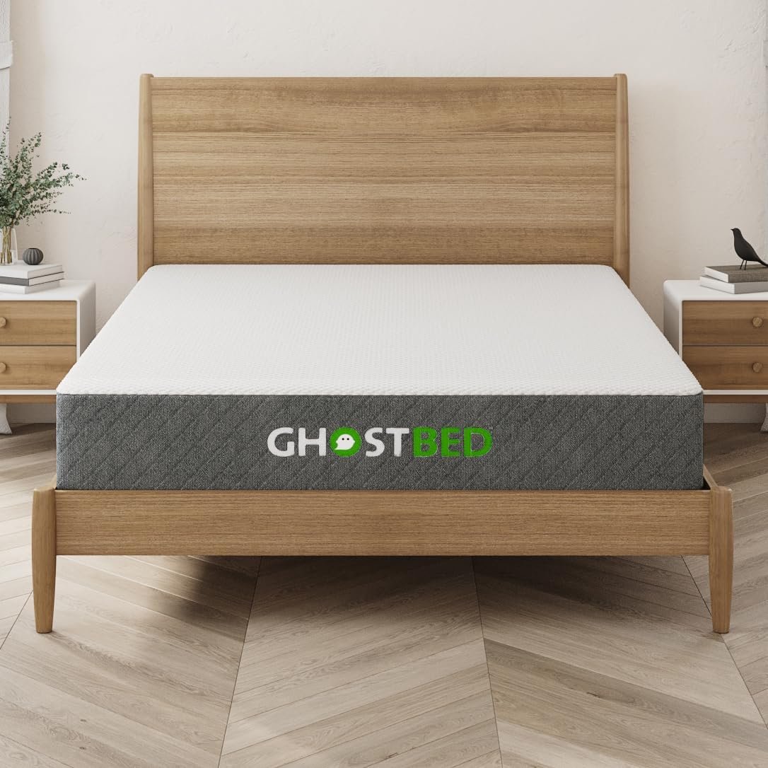 GhostBed Classic 11 Inch Cool Gel Memory Foam & Latex Mattress - Medium-Firm Feel, Made in The USA, Full