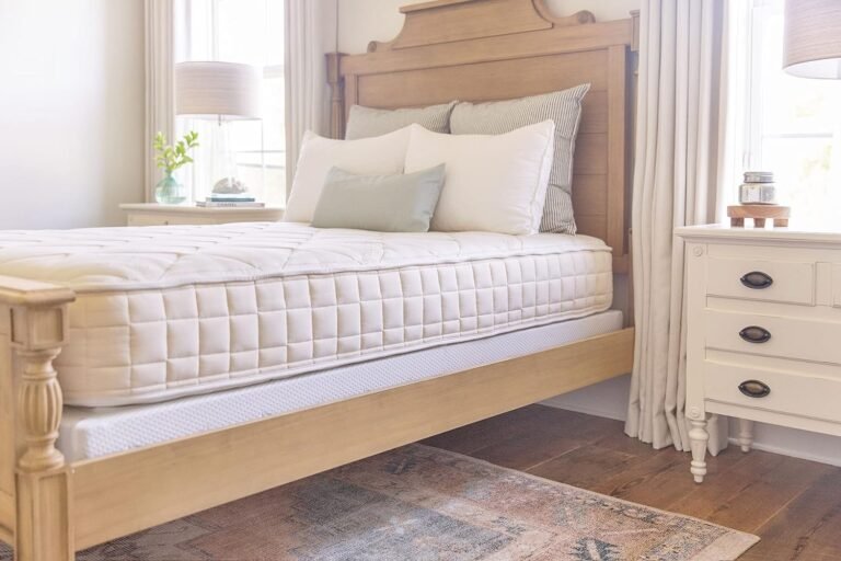 Naturepedic Chorus Organic Mattress - Medium Firm Mattress with Encased Coil Layers for Universal Comfort and Pressure Relieving - Bed-in-a-Box Latex Mattress - California King