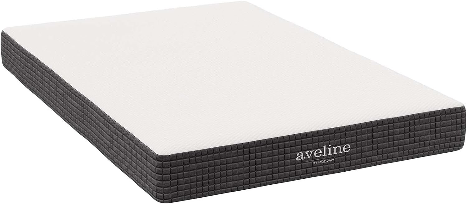 Modway Aveline Gel Infused Memory Mattress with CertiPUR-US Certified Foam, Full, White