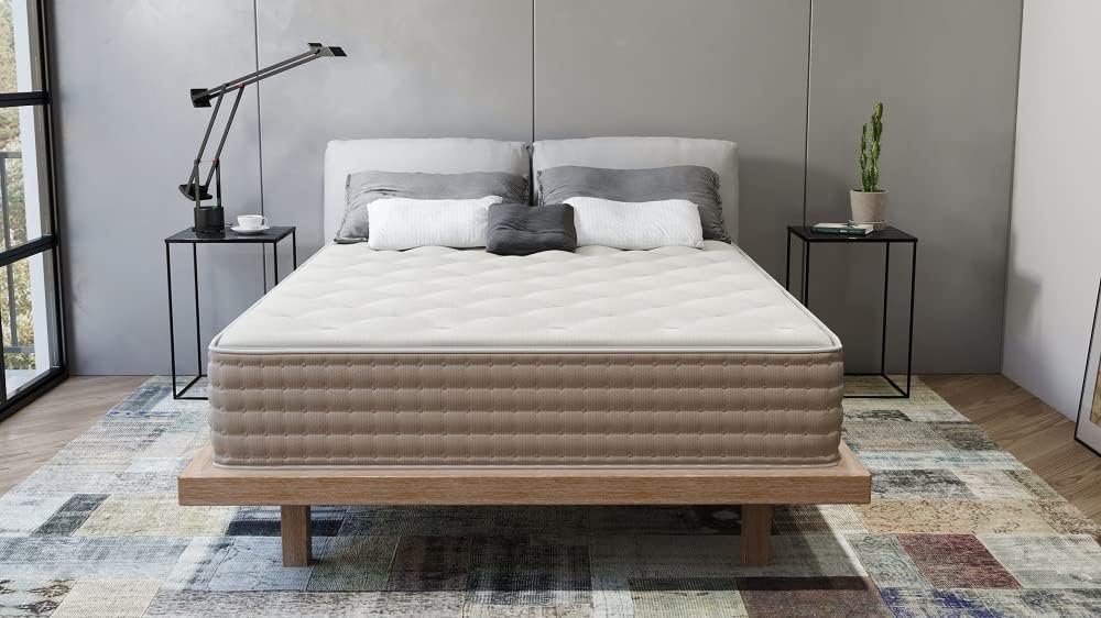 | Natural Latex | Luxury Hybrid Mattress | Medium Firm Mattress with Encased Coil Spring | Queen