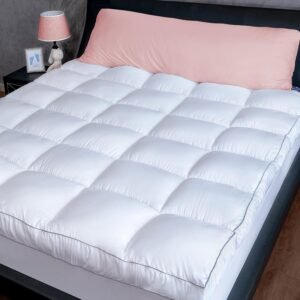 Marine Moon Pillow Top Mattress Topper – Plush Comfort for Restful Sleep