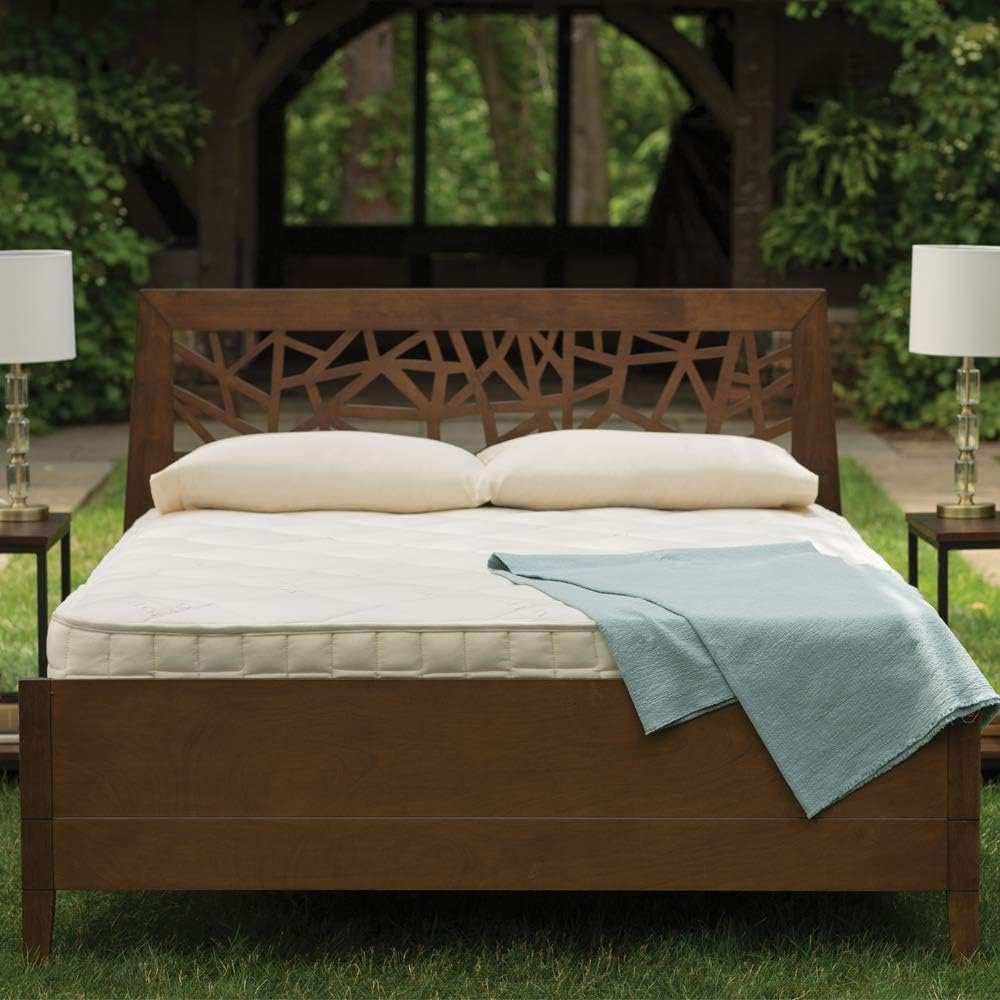 Naturepedic Serenade Organic Mattress - Cushion Firm California King Hybrid Mattress with Encased Coil for Comfort and Pressure Relieving Natural Latex Mattress Naturally Cooling & Breathable Mattress