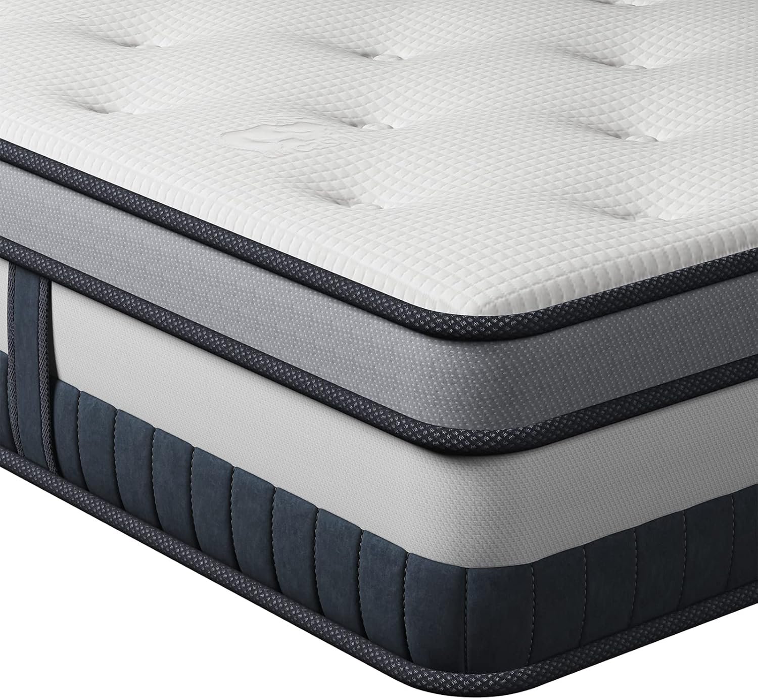 Vesgantti Twin Mattress 10 Inch Innerspring Multilayer Hybrid Single Mattress - Ergonomic Design with Memory Foam and Pocket Spring Mattress Twin Size - Box Top Series Medium Firm Feel