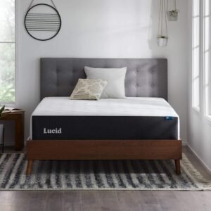 Luxurious Sleep Experience with LUCID 12 Inch Memory Foam Mattress