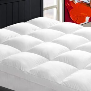 CHOPINMOON Cooling Mattress Topper Queen – Plush Pillow Top Comfort