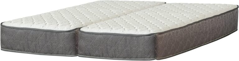9-Inch Pocketed Coil Rolled Medium Plush Mattress for Adjustable Bed, Split Queen Set of 2 Halves (80x30 Each Half)