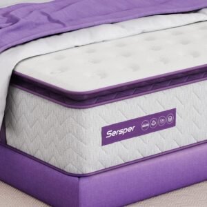 Sersper 8 Inch Memory Foam Hybrid Pillow Top Queen Mattress – Review & Ratings