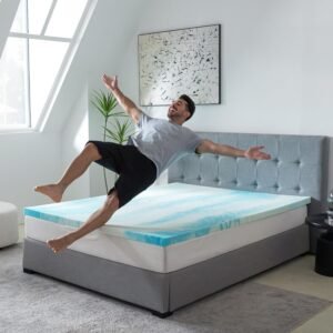 MLILY Queen Memory Foam Mattress Topper with Cooling Gel – Enhance Your Sleep