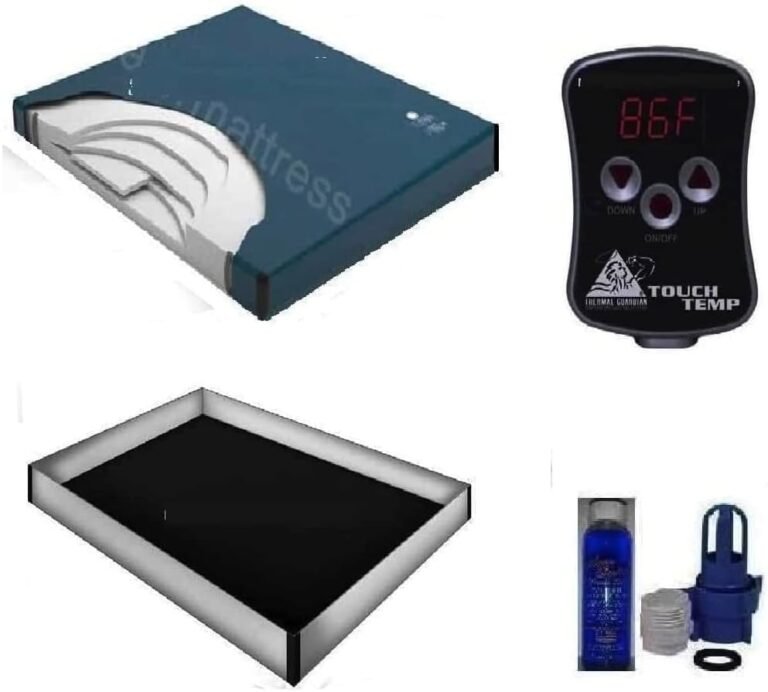 California King 95% waveless waterbed Mattress with 12 mil Liner, Digital Heater & Fill kit with Conditioner