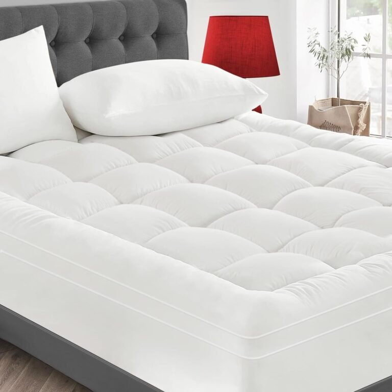 CYMULA Mattress Topper Queen Size - Extra Thick Cooling Mattress Pad Cover for Back Pain - Soft Mattress Protector Firm Bed Topper Pillow Top with 8-21 Inch Deep Pocket 3D Snow Down Alternative Fill
