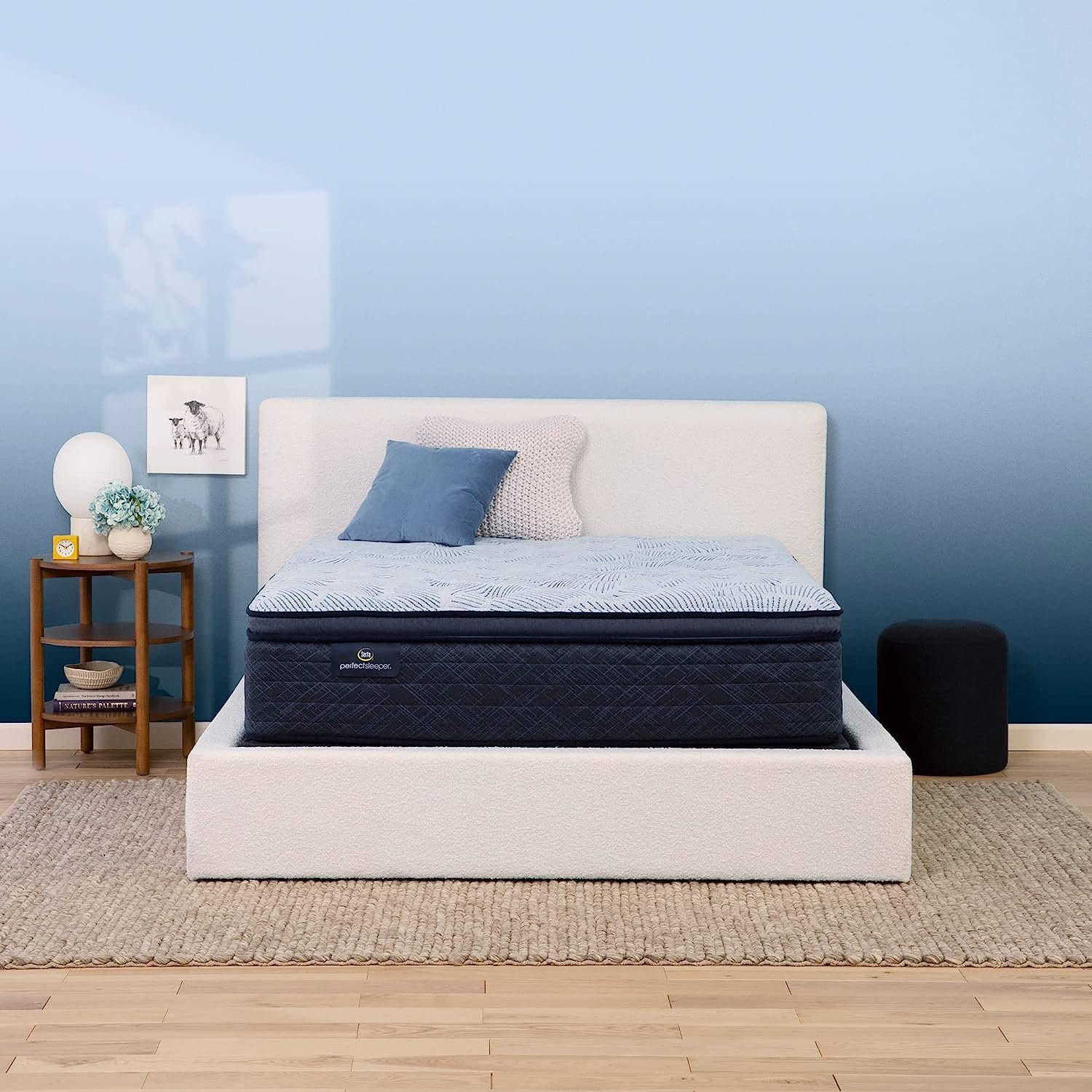Serta Perfect Sleeper Enhanced 14.5" King Mattress - Plush Pillow Top, Cooling Gel Memory Foam, Pocket Innersprings for Motion Isolation, Edge Support, CertiPUR-US Certified - Nurture Night