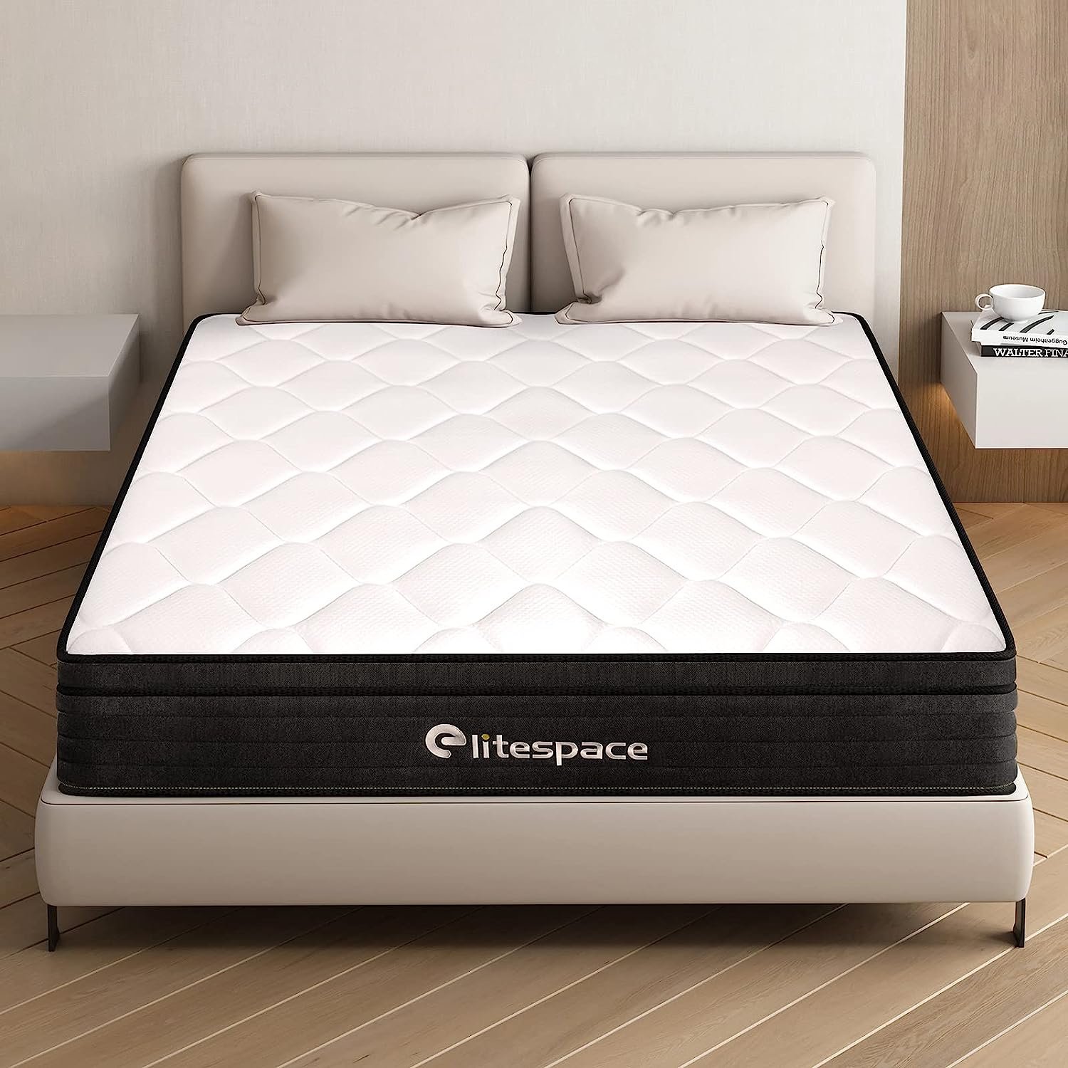 Queen Mattress,12 Inch Memory Foam Hybrid Mattresses in a Box with Individual Pocket Spring,for Pressure Relief & Motion Isolation Queen Size Mattress,CertiPUR-US.