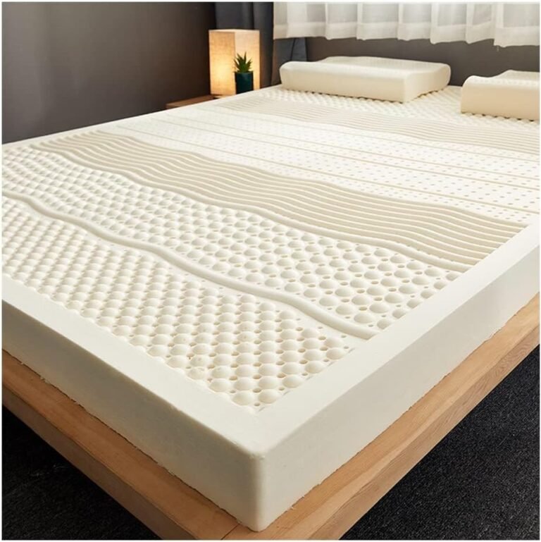 Natural Latex Mattress Topper - Medium Firmness - Latex Mattress,Breathable and Comfortable,Durable and Not Easy to Collapse,4in,150x200cm(59x79in)