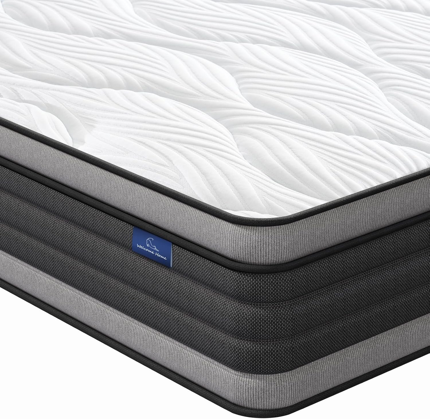 Vesgantti Queen Mattress, 12 Inch Hybrid Queen Size Mattress in a Box, Memory Foam and Individually Pocket Spring, Innerspring Mattress for Pressure Relief and Supportive, Medium Firm
