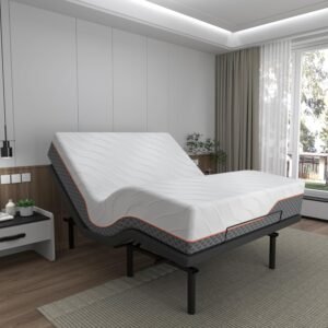 ESHINE 3100 Series Queen Adjustable Bed with Memory Foam Hybrid Mattress – Luxurious Comfort