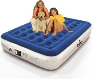 iDOO Air Mattress Queen with Built-in Pump – Convenient Comfort for All
