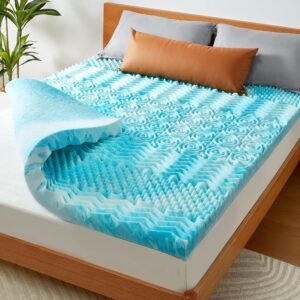 PERLECARE Memory Foam Mattress Topper: Sleep Cool & Comfortable