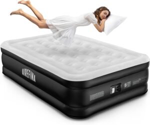 Airefina Updated 18″ Air Mattress Full with Built-in Pump – Premium Comfort and Durability