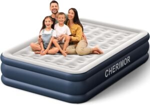 Luxurious Comfort: CHERIMOR Queen Air Mattress with Built-in Pump Review