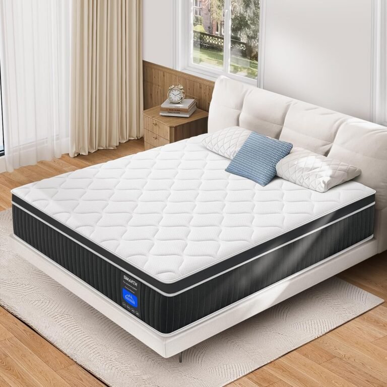Full Mattress 12 Inch, Full Size Hybrid Mattresses in a Box, Memory Foam Full Mattress Made of Individually Pocketed Springs for Support and Pressure Relief, Medium Firm