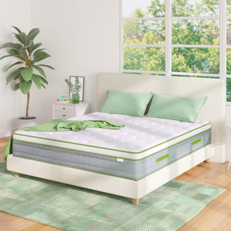 Novilla Queen Size Mattress, 10 Inch Hybrid Queen Mattress with Gel Memory Foam & Individually Wrapped Pocket Coils Innerspring, Queen Spring Mattress for a Cozy & Peaceful Sleep