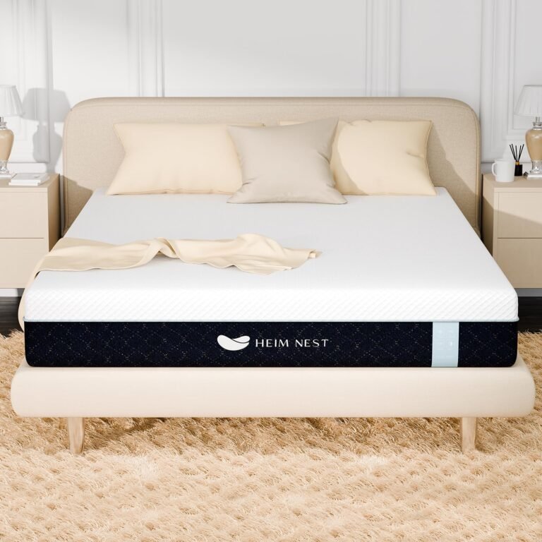 Twin Mattress, 10 Inch Gel & Air-Cooling Memory Foam Mattress for Pressure Relief, Medium Firm Twin Size Bed Mattress in a Box with Cooling Cover for Conforming Support and Restful Sleep