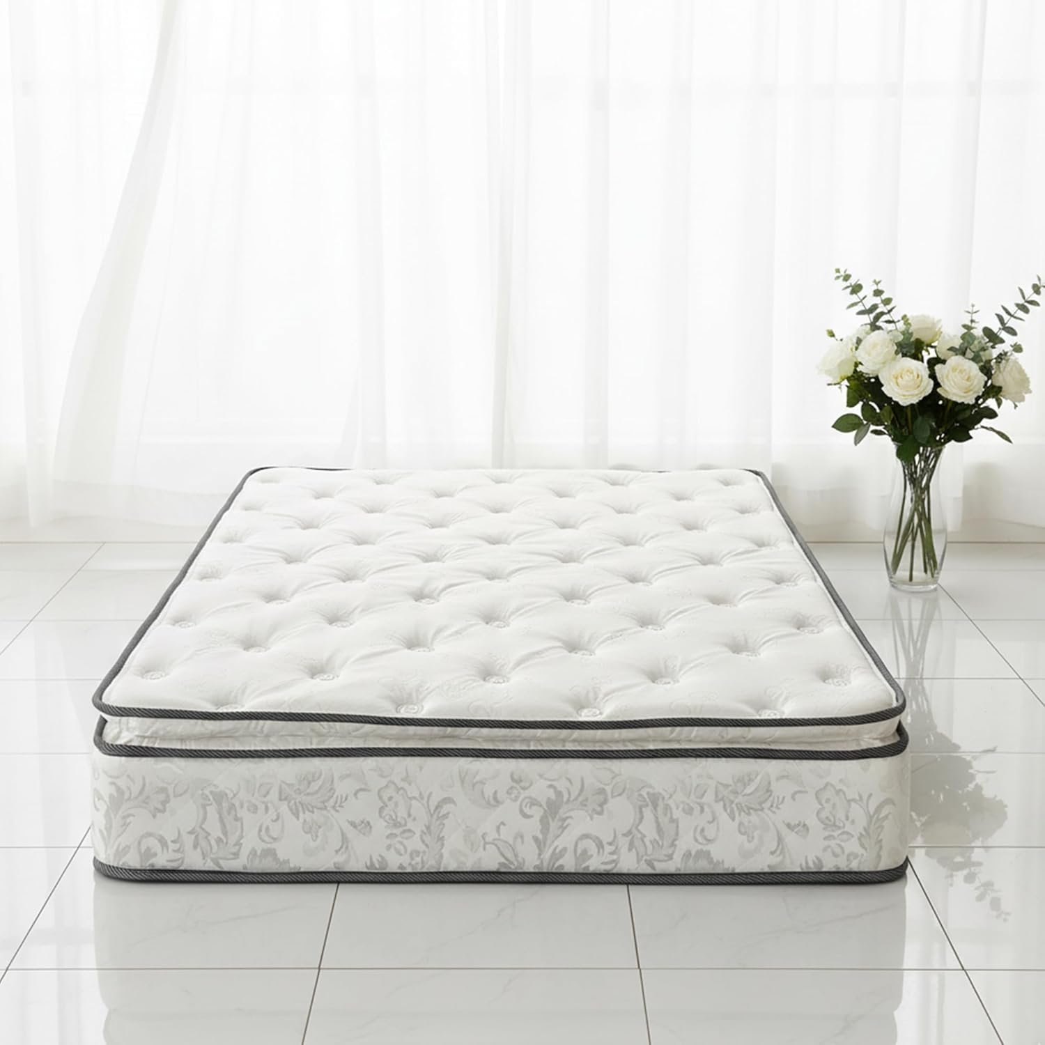 Greaton, 10-Inch Medium Plush Pillowtop Innerspring Mattress, Queen