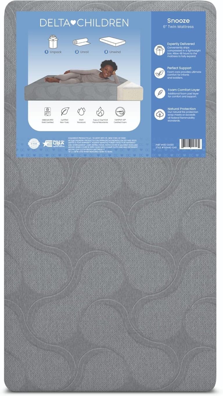 Delta Children Snooze 6 inch Memory Foam Mattress, Twin