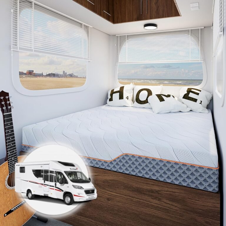 Short Queen RV Mattress - 10" RV Hybrid Mattress, Breathable, Medium Feel, Shock-Absorbing and Pressure-Relieving, Suits for RVs, Campers & Trailers, Short Queen Size