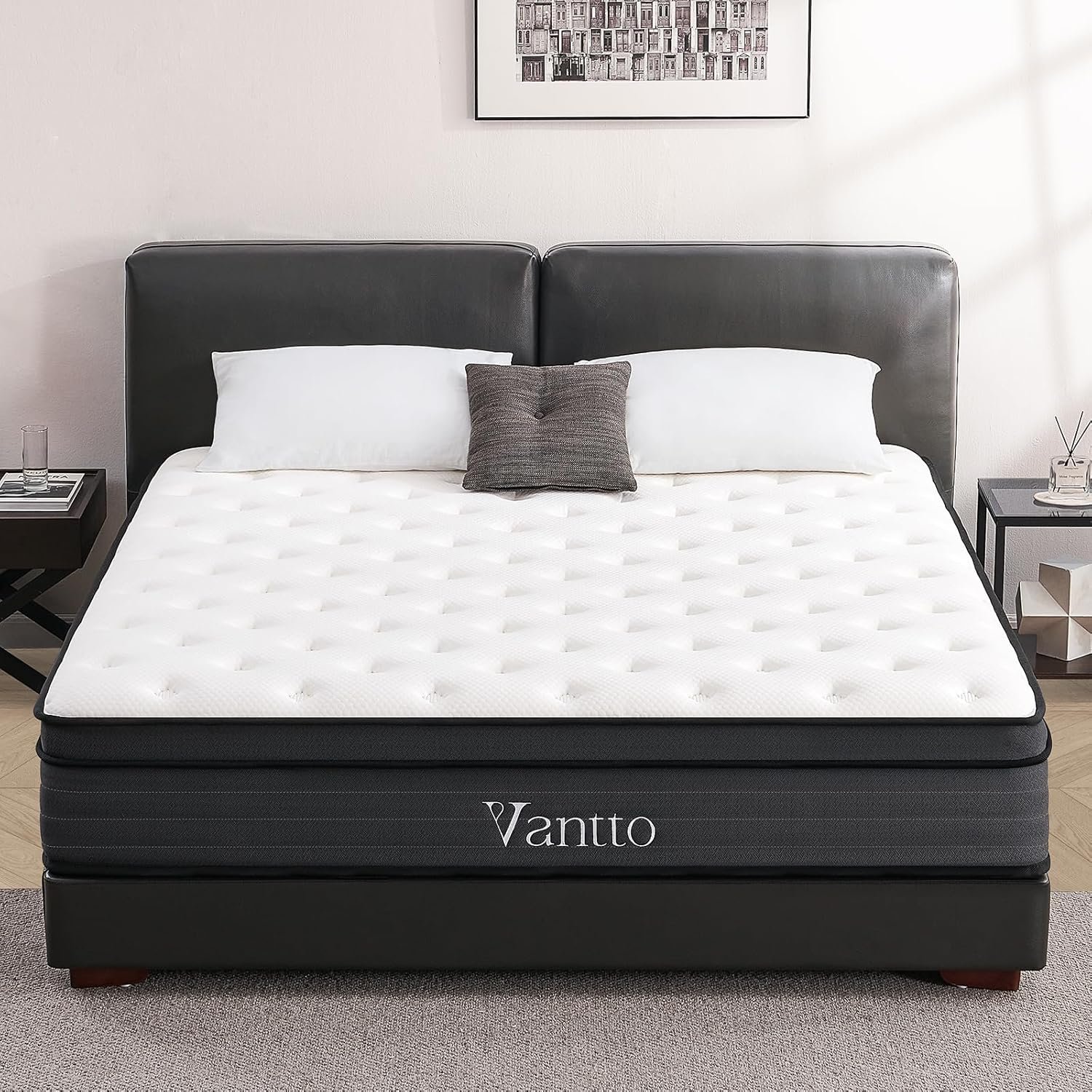 Full Size Mattress, 12 Inch Memory Foam Hybrid Mattress in a Box with Pocket Springs for Motion Isolation Pressure Relief, 100 Nights Trial, CertiPUR-US