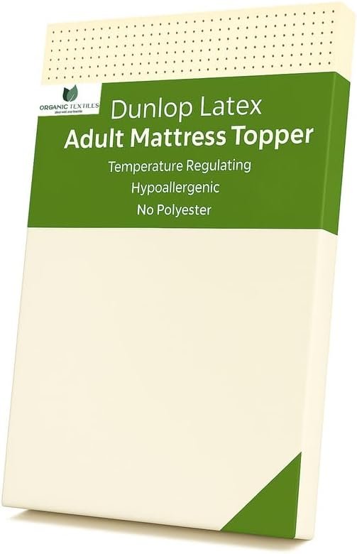 Organic Latex Mattress Topper with Tencel Removable Cover - 3" Twin Soft Firmness - Made in USA - GOLS Certified, Back Pain Relief Support, Hypoallergenic, Cooling, Breathable, Non-Toxic