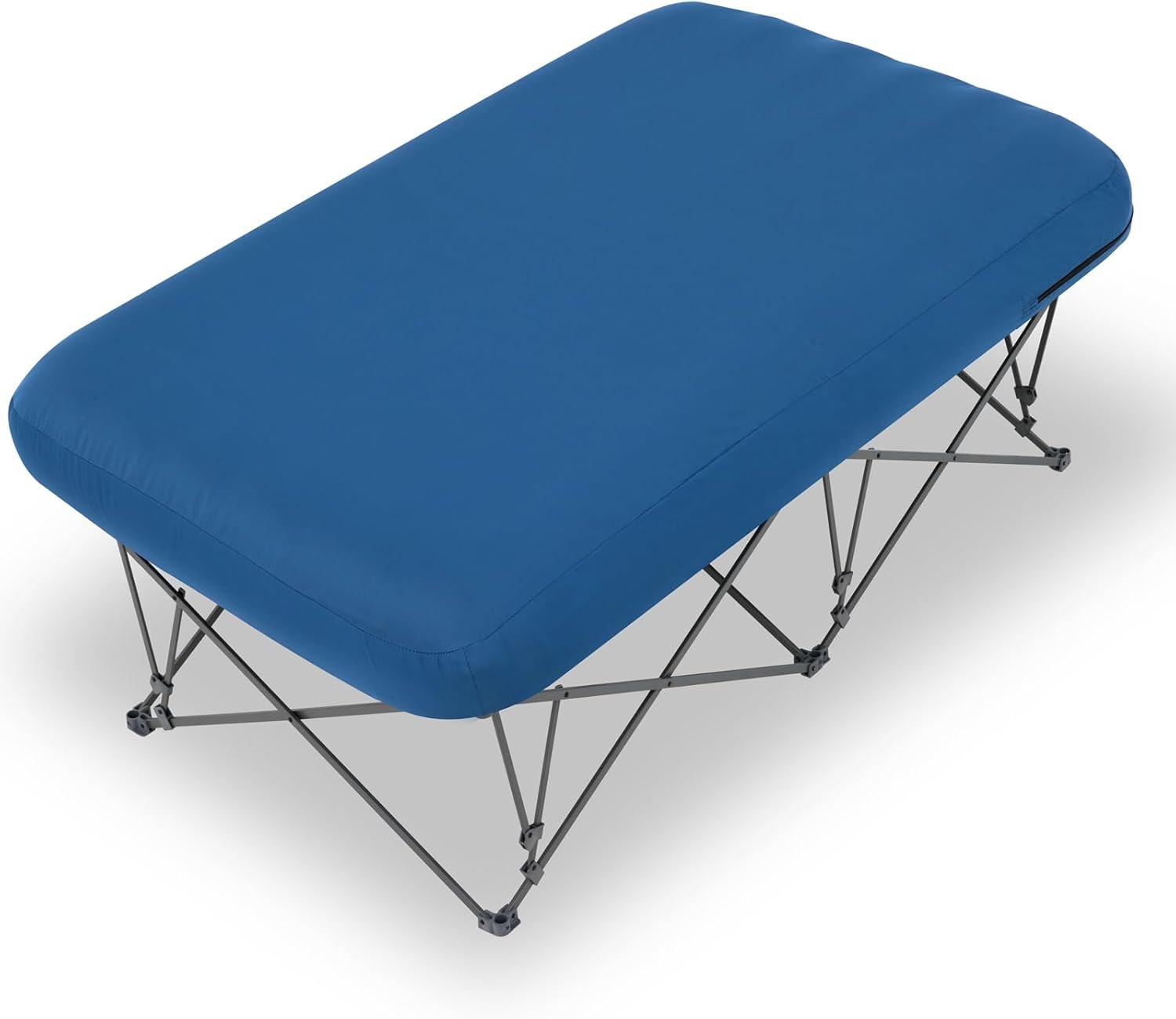 KAMPKEEPER Camping Cot,Camping Cots for Adults,Folding Camping Cot with Inflatable Air Mattress and Carry Bag,for Outdoor Travel Camp Beach Vacation (not Included The Airpump)