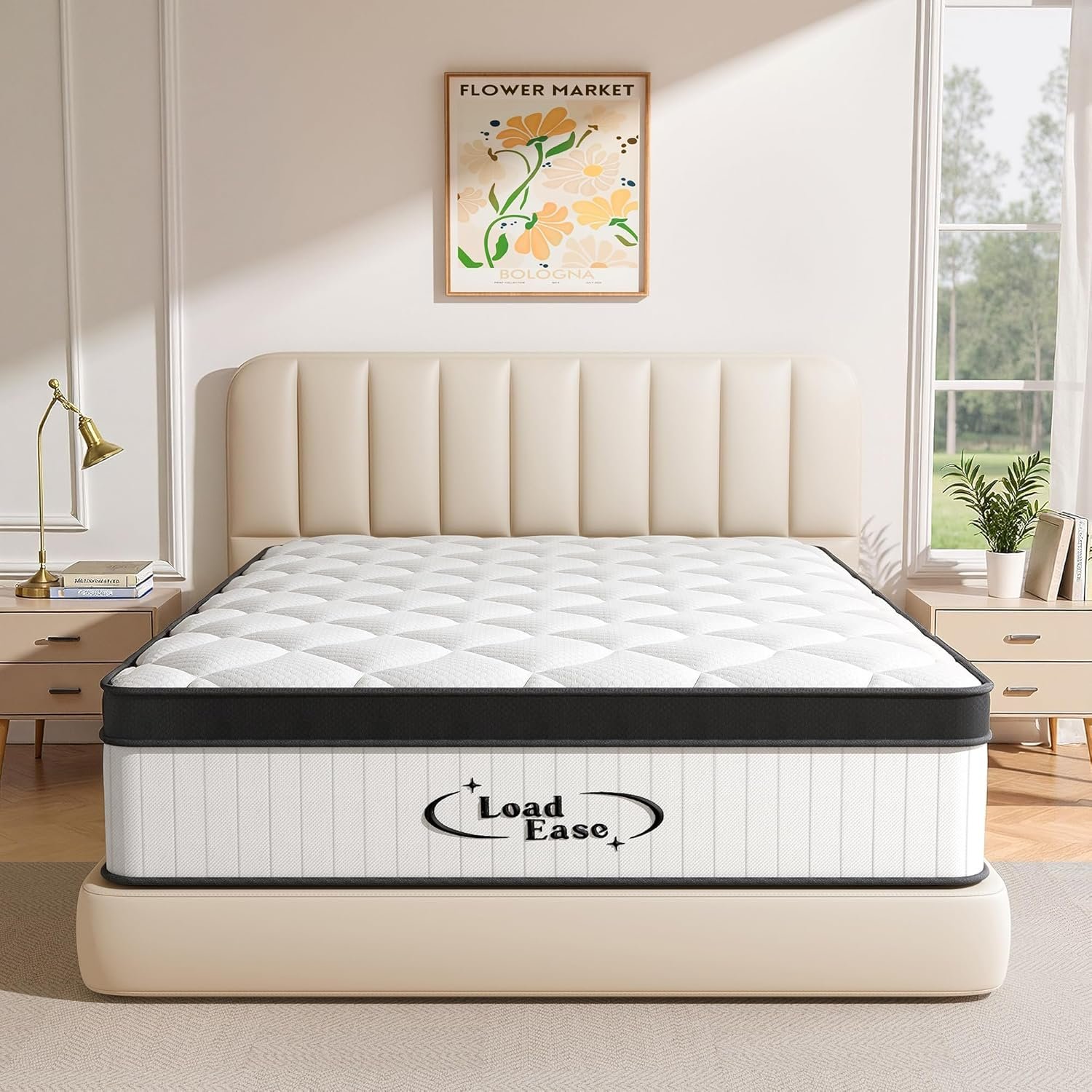 Mattress Queen Size, 12 Inch Queen Hybrid Mattress in a Box, Medium Firm Memory Foam & Individually Wrapped Pocket Springs for Pain Relief, Motion Isolation, Edge Support, 80x60x12