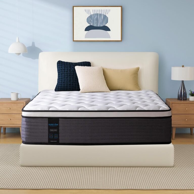 King Mattress 12 Inch – Hotel-Level Hybrid Mattress, 365 Night Trial, Deep Pressure Relief, Cooling Gel Memory Foam, Fiberglass-Free, CertiPUR-US Certified, Back Pain Relief & Lumbar Support
