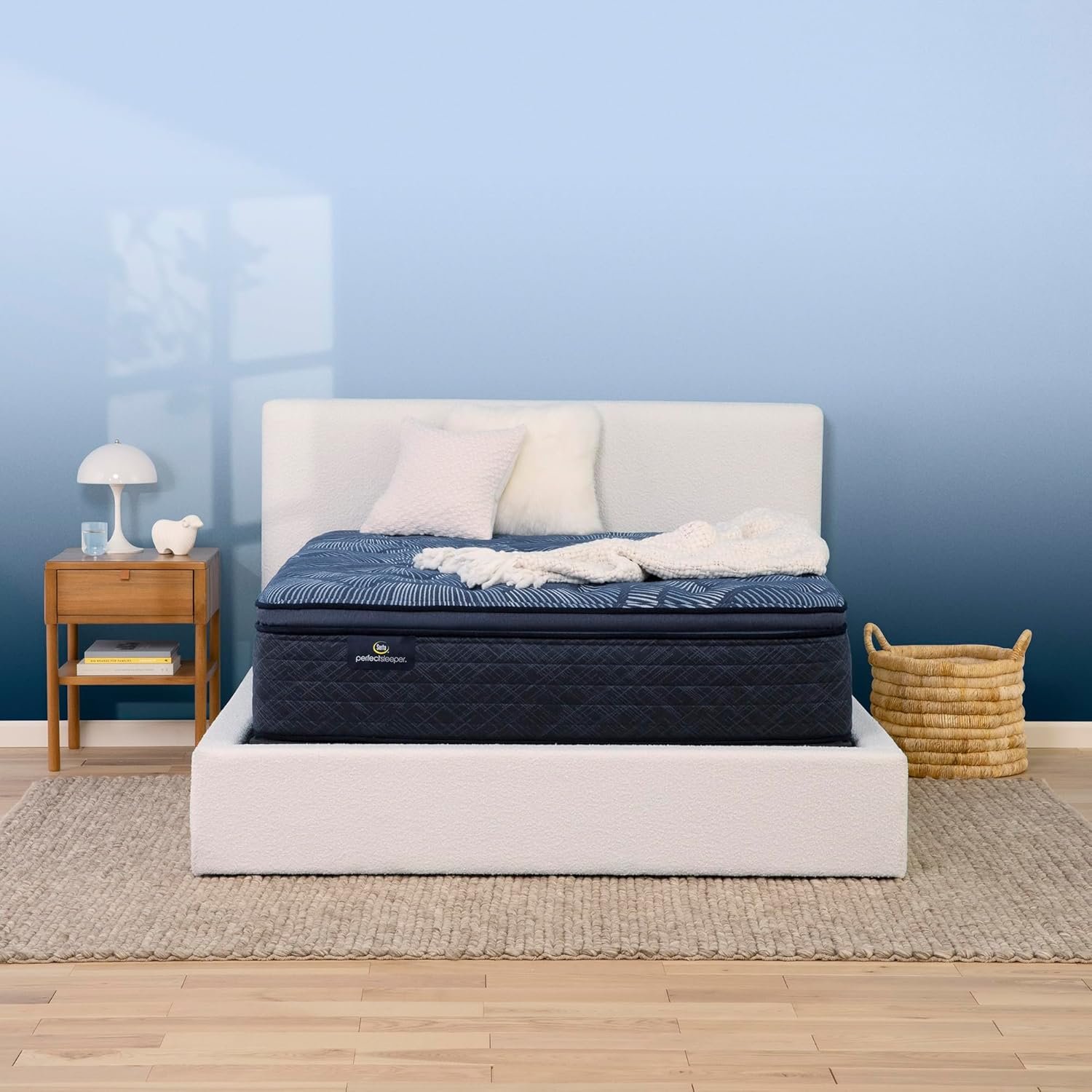 Serta Perfect Sleeper Ultimate 15" King Mattress - Plush Pillow Top, Cooling Gel Memory Foam, Pocket Innersprings for Motion Isolation, Edge Support, CertiPUR-US Certified - Oasis Sleep