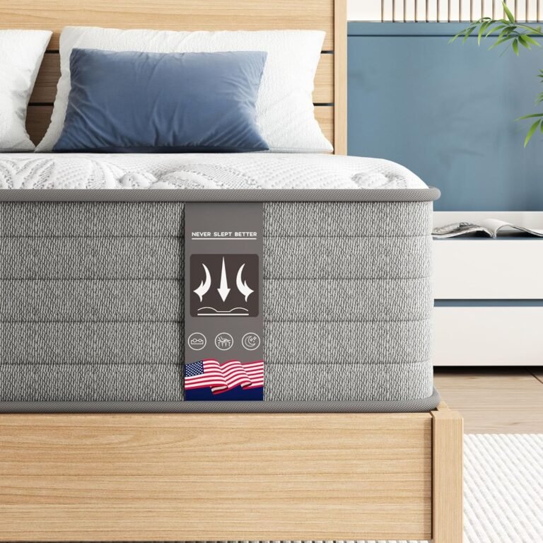 Queen Mattress 12 Inch, Gel Memory Foam Mattresses, Hybrid Mattress in a Box with Pocket Spring, Soft & Comfortable Medium Firm Mattressse, Motion Isolation, Pressure Relief, CertiPUR-US Certified
