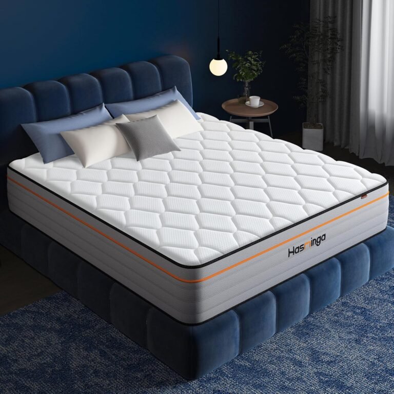 12 Inch King Mattress, Hybrid Medium Firm Memory Foam Mattress with Innerspring, Reinforced Edge Support, Cooling Gel Pillow Top, Pressure Relief & Motion Isolation, Bed in a Box, Full/Queen Size