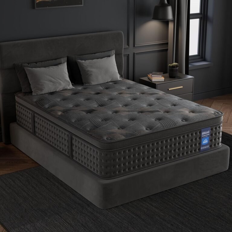 Queen Mattress,14 Inch Hybrid Queen with Memory Foam & Pocket Spring,Superior Hybrid Mattress with Gel Memory Foam or Back & Lumbar Support,100 Night Trial,Soft and Breathable.