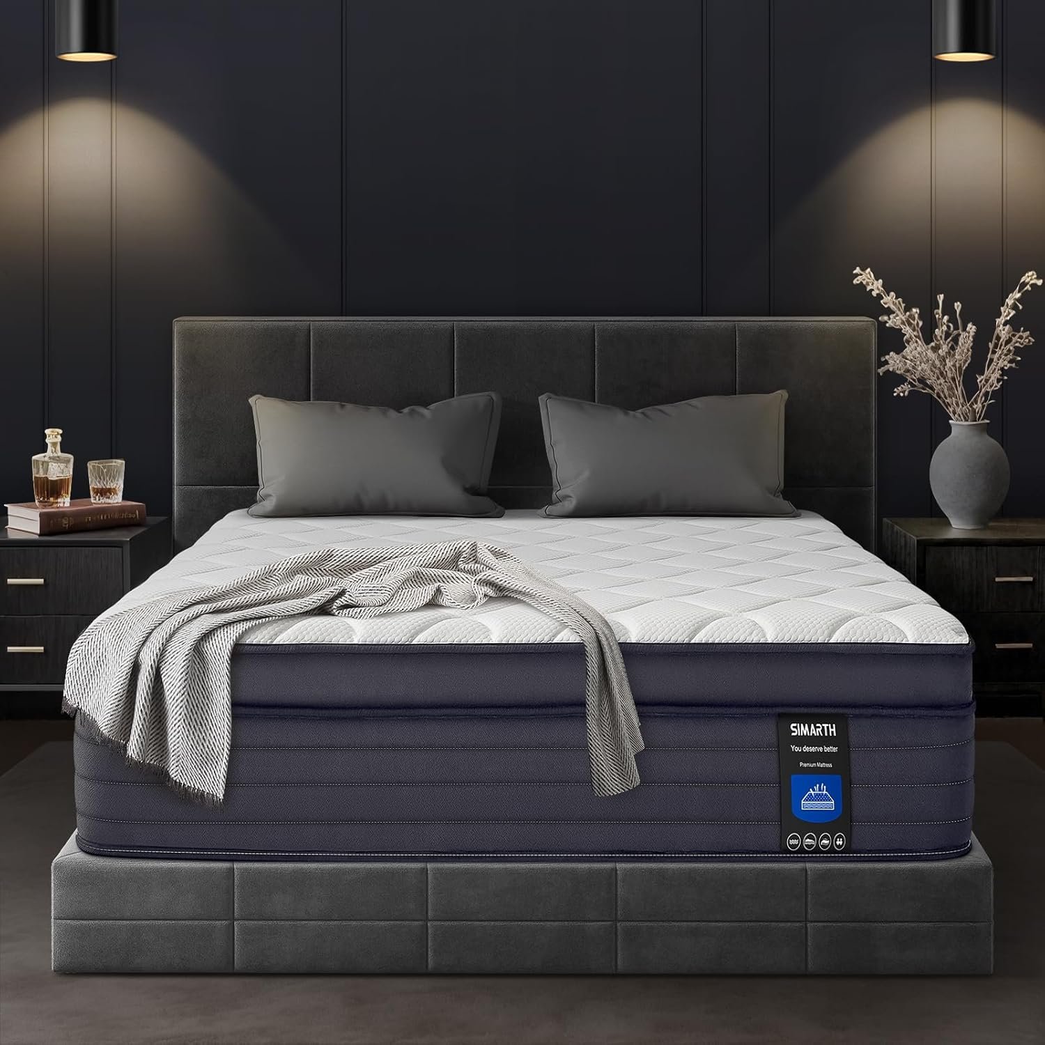 Full Mattress 10 Inch Memory Foam Hybrid Mattress with Motion Isolation and Pressure Relief, Strong Edge Support, Pocket Spring Full Size Mattres in a Box