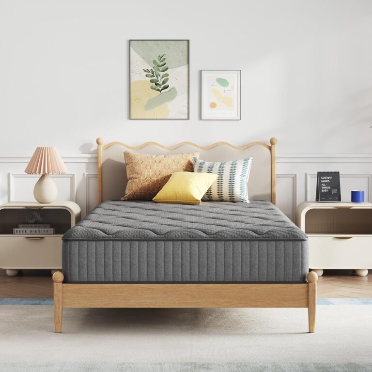 Novilla 8 Inch Twin Size Mattress,Twin Hybrid Mattress for Kids with Pocketed Coils & Gel-Infused Memory Foam for Back Pain Relief & Contour Support Mattresses in a Box CertiPUR-US Certified