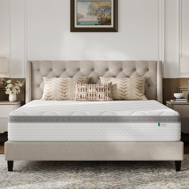 Novilla Queen Mattress, 12 Inch Hybrid Mattress with Comfort Foam and Pocket Coils Review