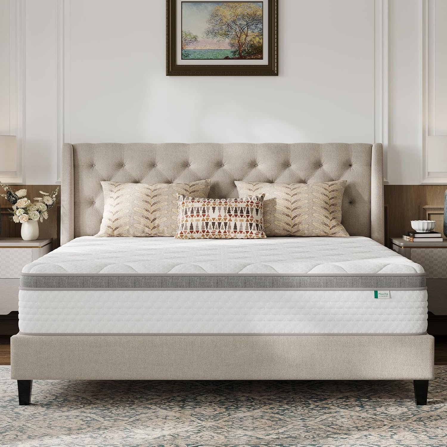 Novilla Queen Mattress, 12 Inch Hybrid Mattress with Comfort Foam and Pocket Coils Review