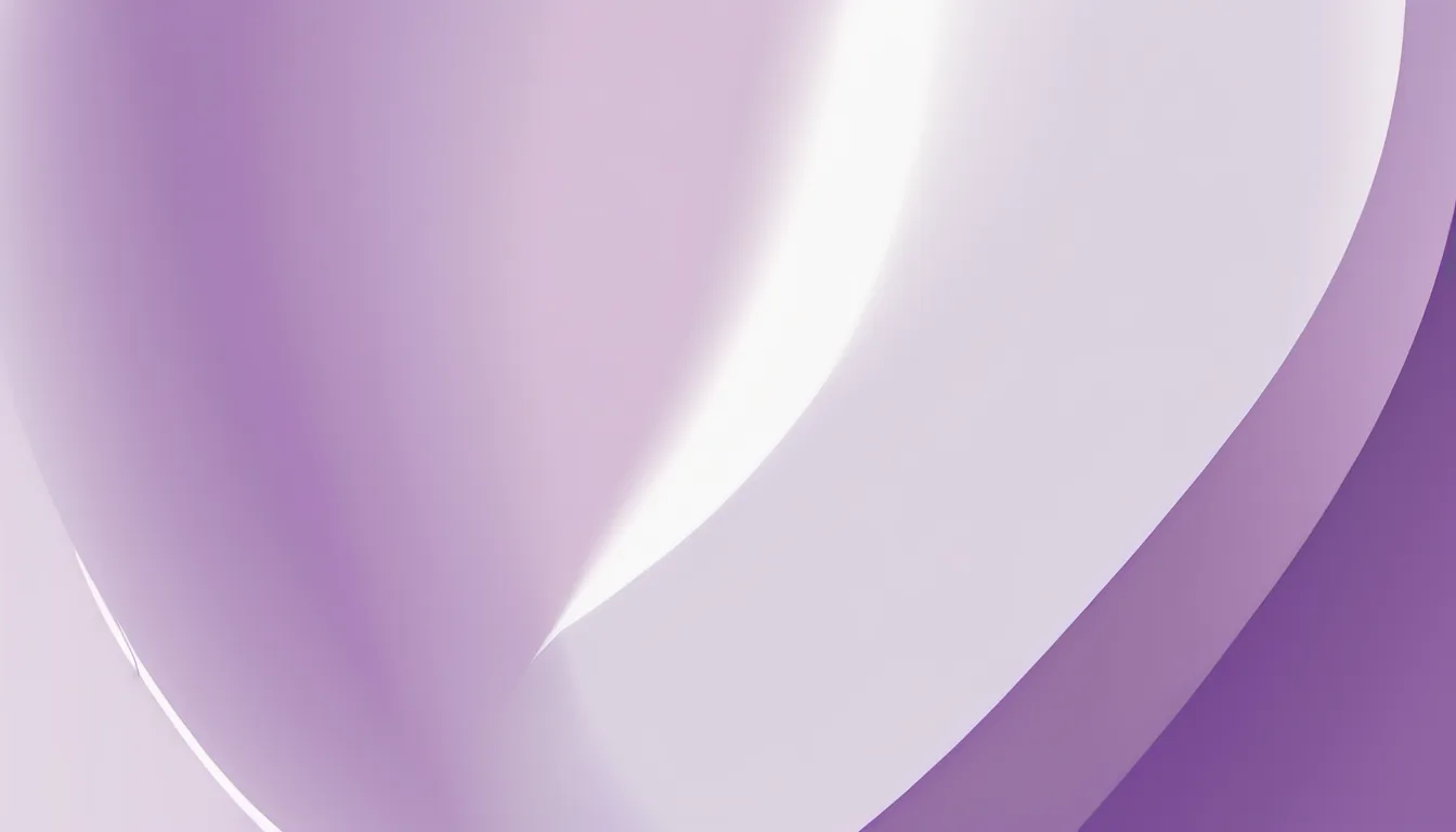 Abstract column and halo illustration in violet and pale lilac on white — decorative header for Mattress Firmness Guide
