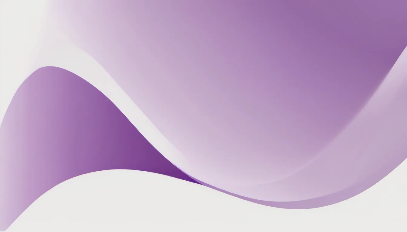 Abstract lifted band illustration in violet and pale lilac on white — decorative header for Gel-Infused Cooling Mattresses Guide